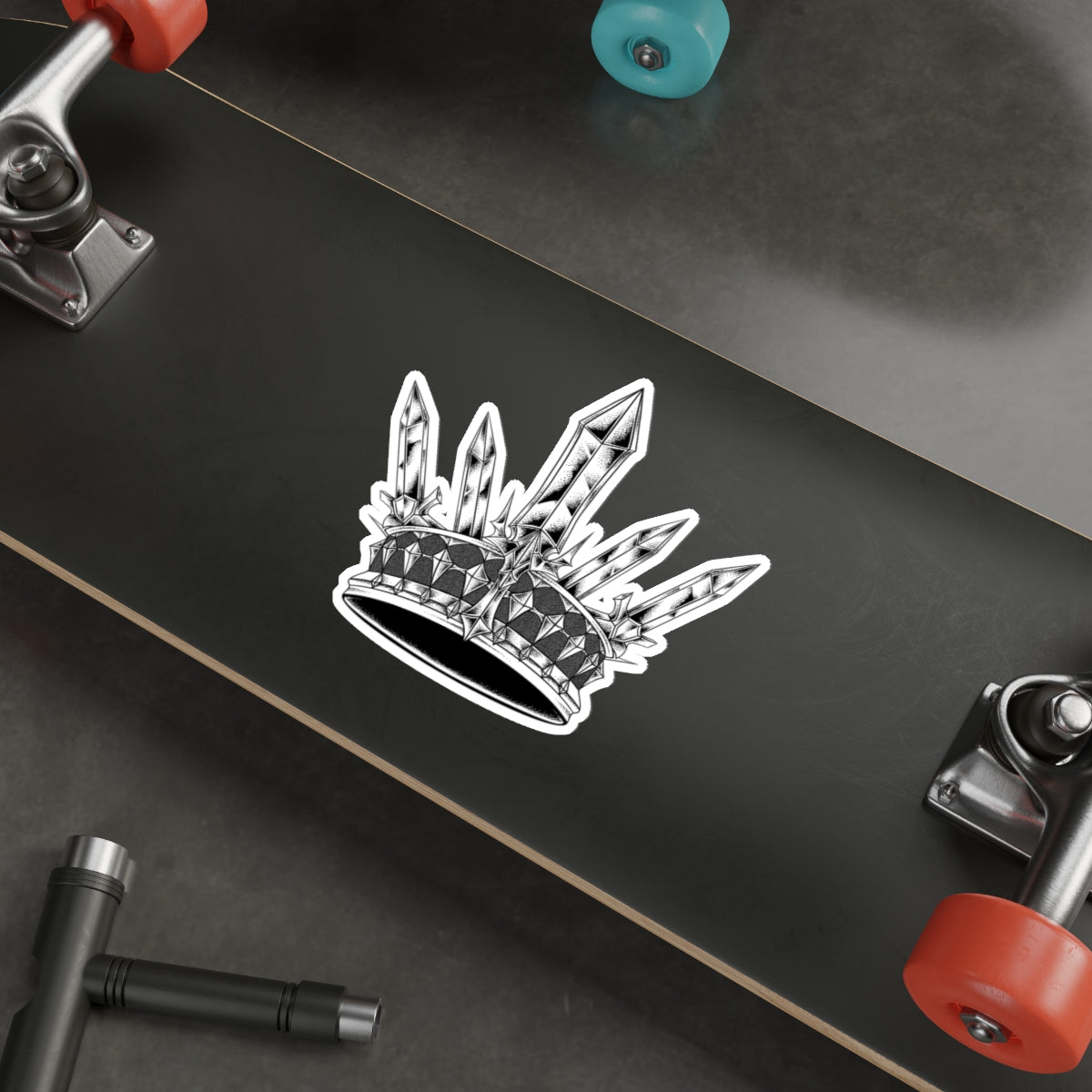 Crown of Blades Die-Cut Sticker