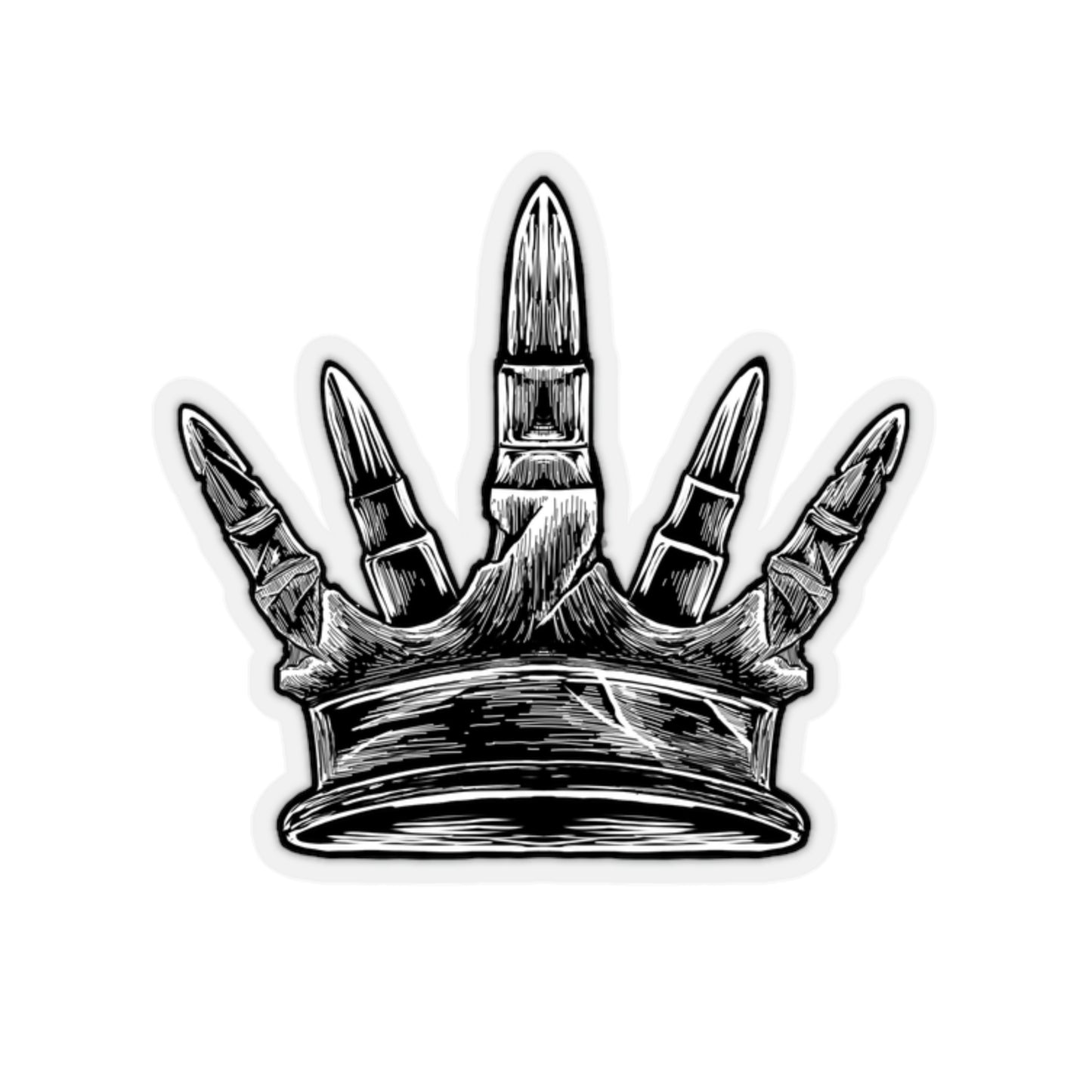 Kiss-Cut Metal GUNNY Crown Sticker