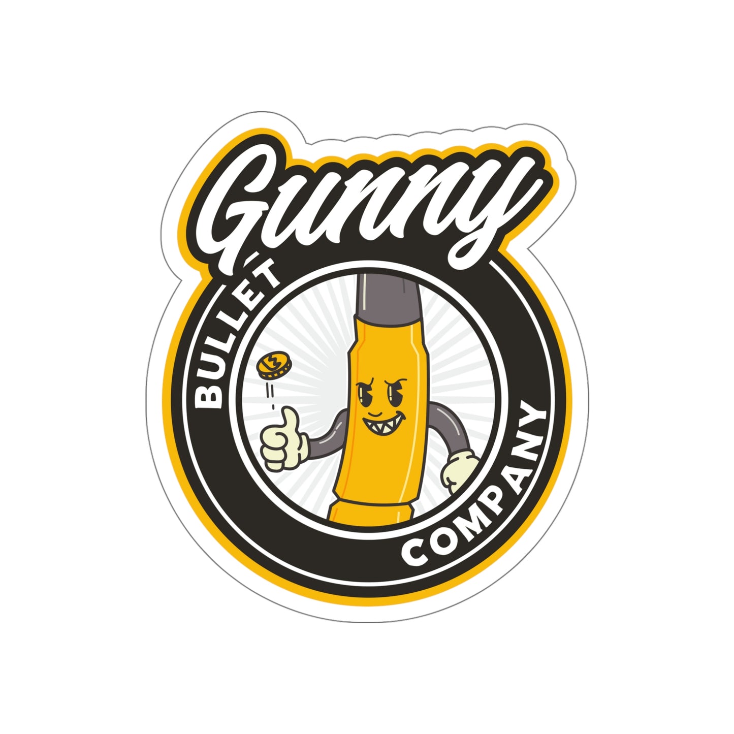 Die-Cut GUNNY Bullet Co. 2 Sticker