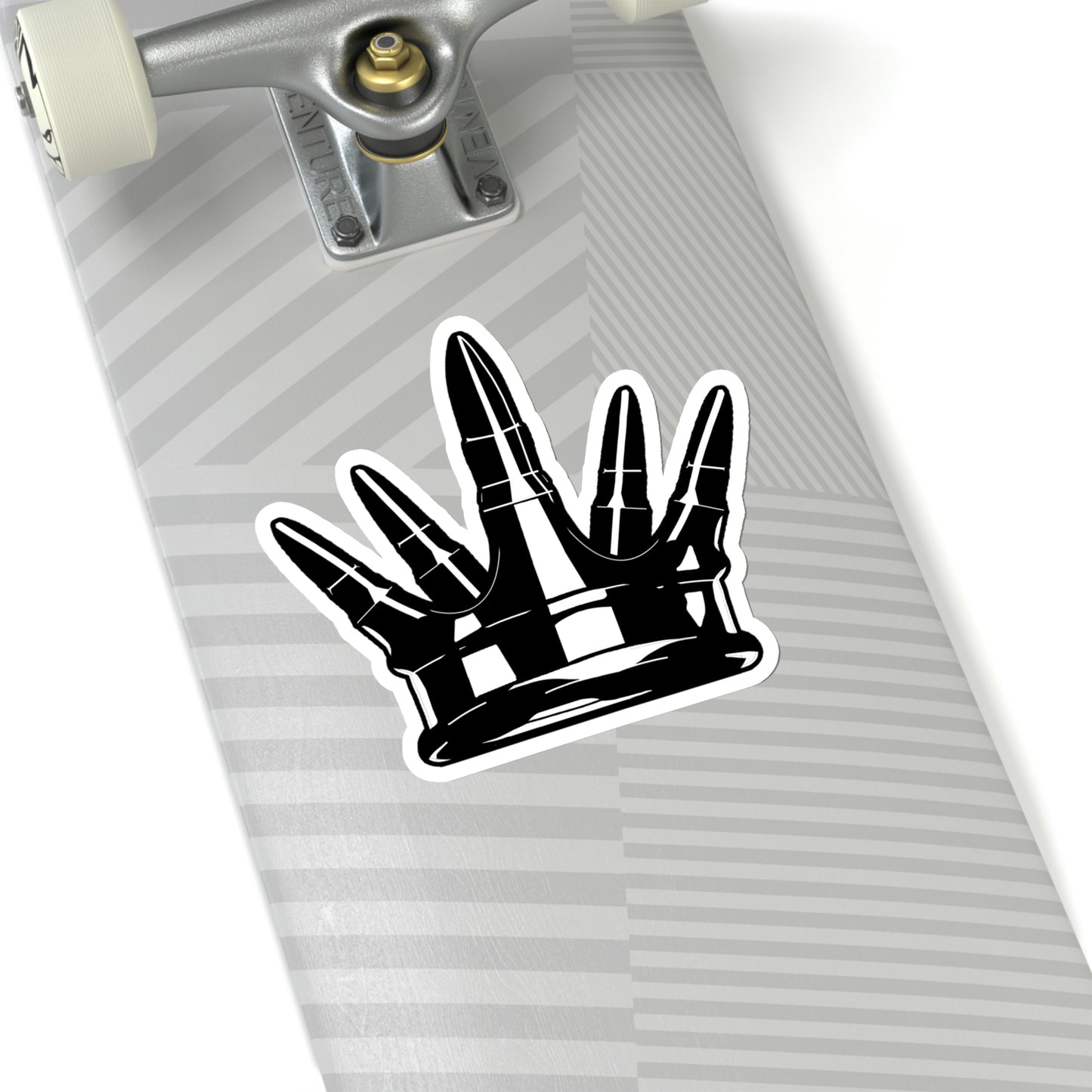 Kiss-Cut Crown Sticker - Black