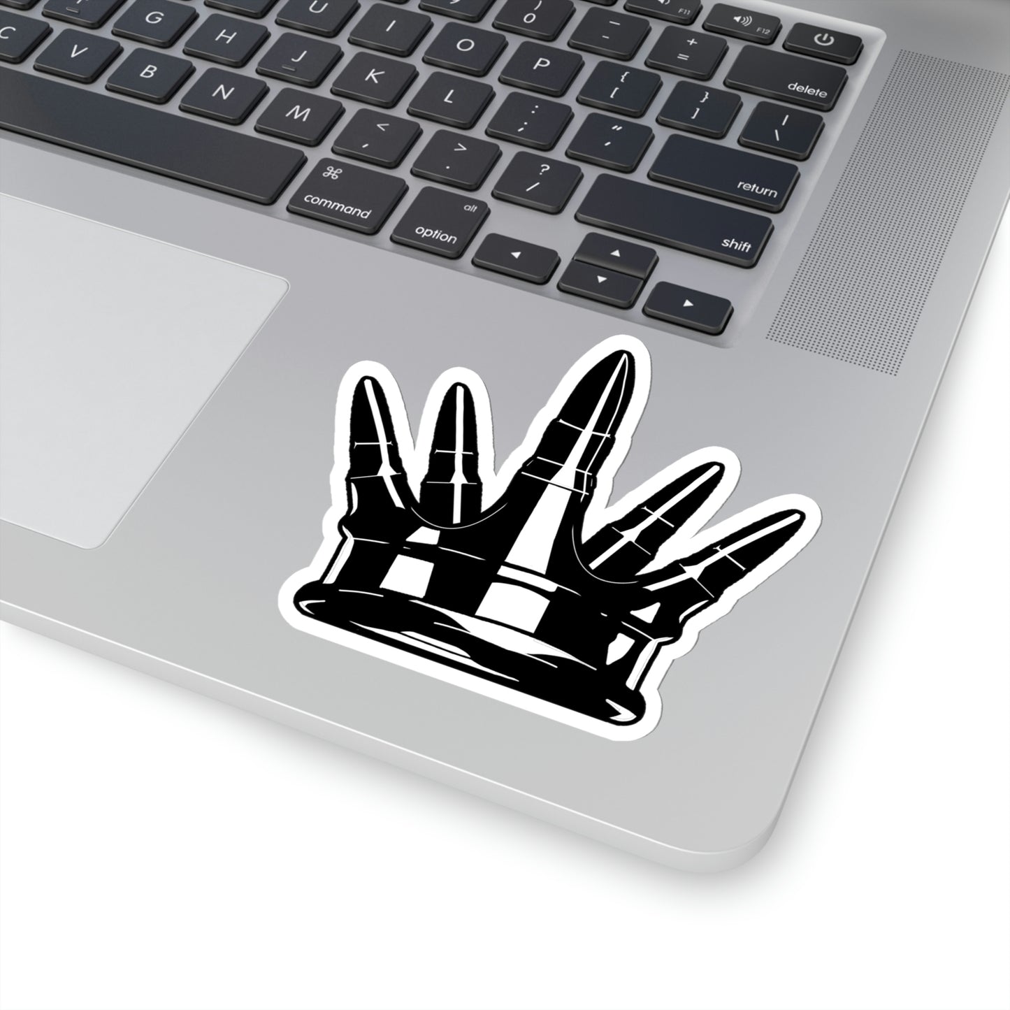 Kiss-Cut Crown Sticker - Black
