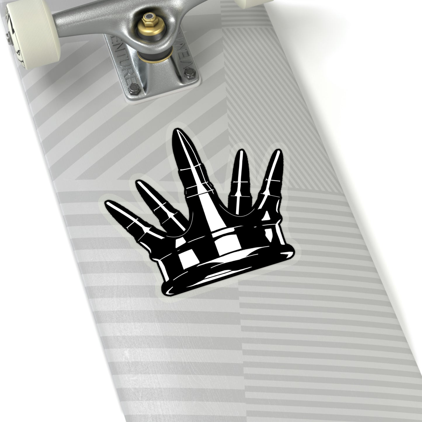 Kiss-Cut Crown Sticker - Black