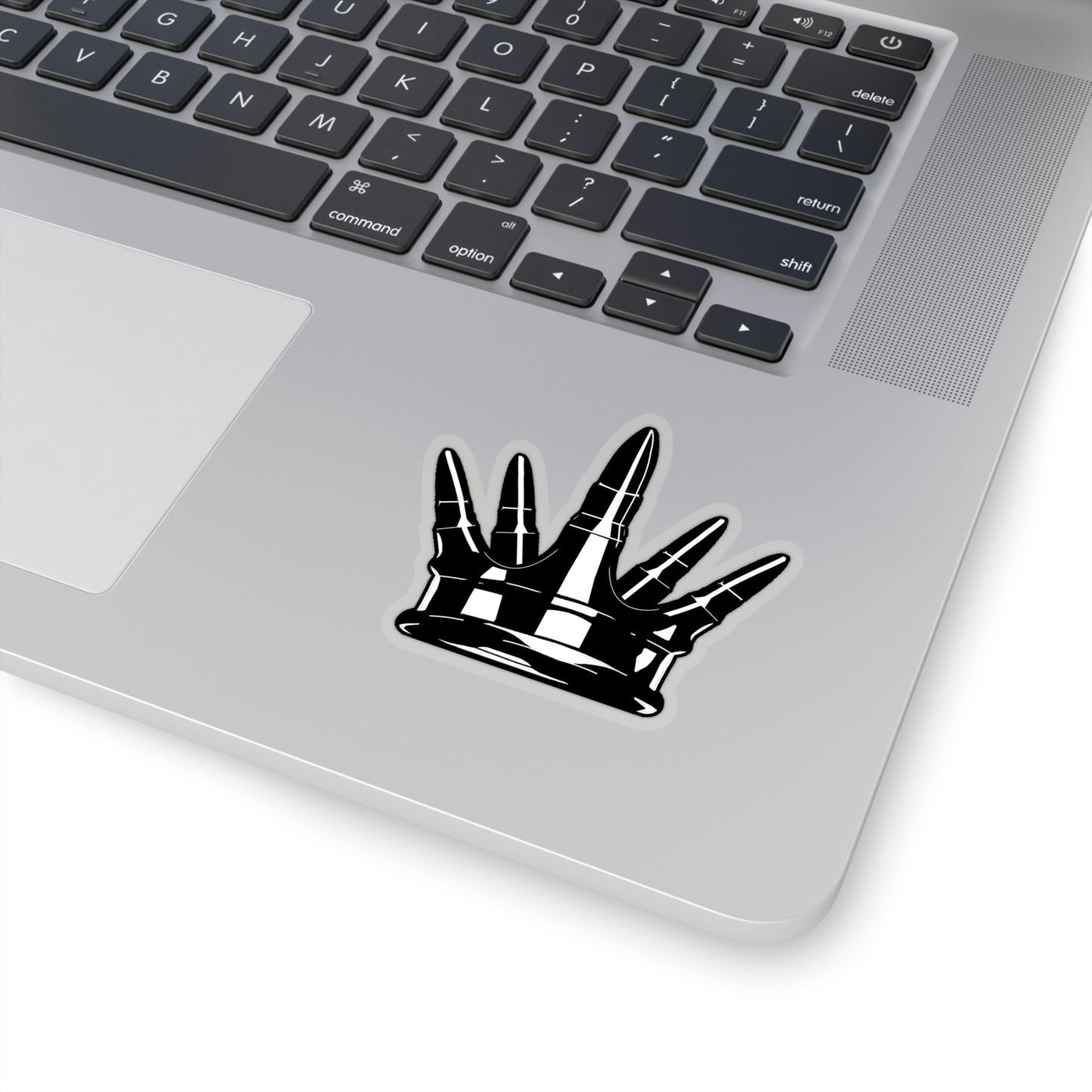 Kiss-Cut Crown Sticker - Black