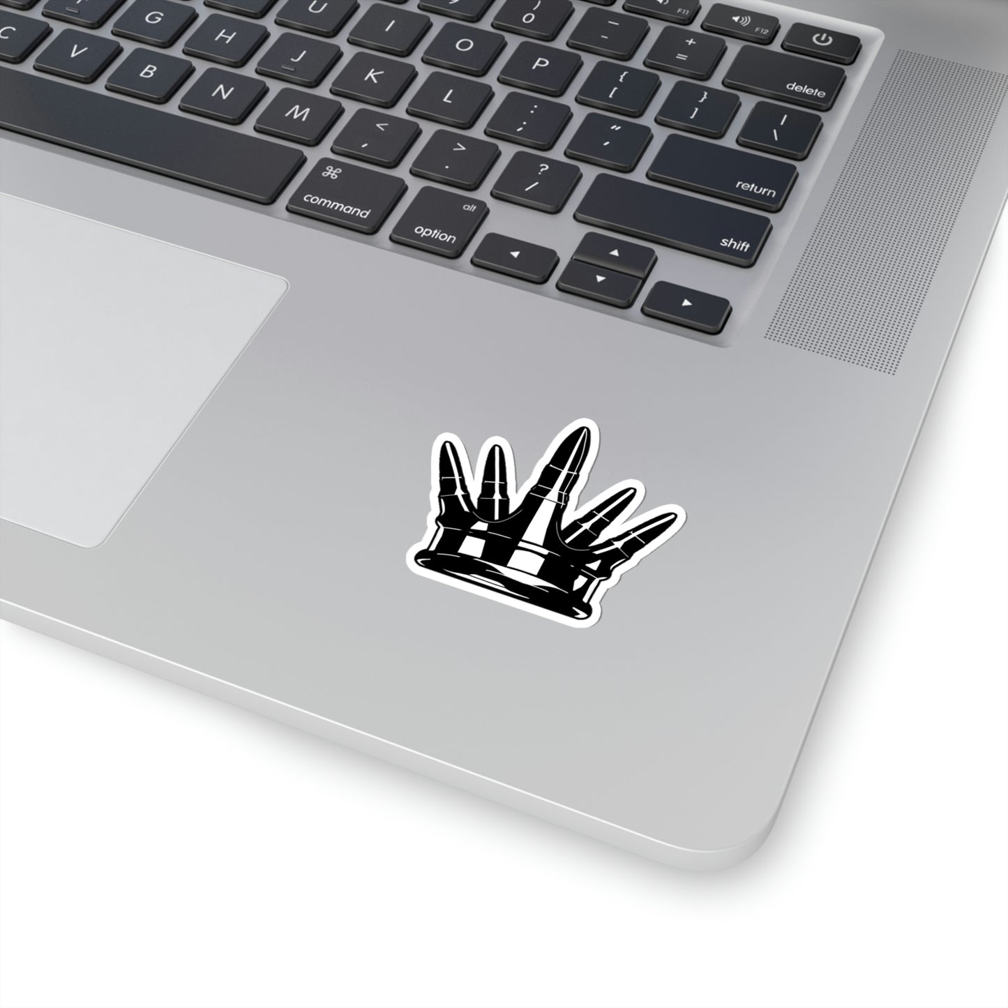 Kiss-Cut Crown Sticker - Black