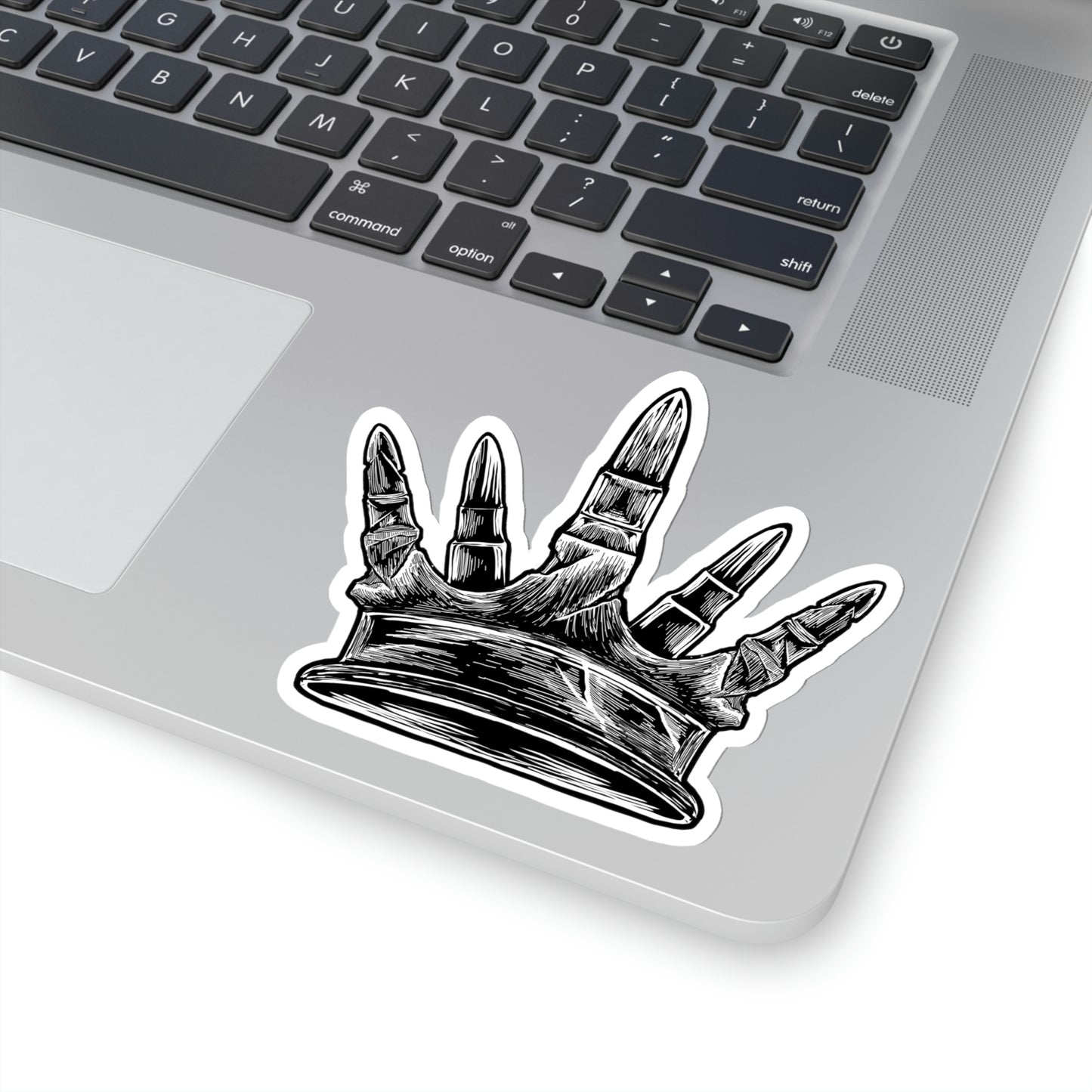 Kiss-Cut Metal GUNNY Crown Sticker