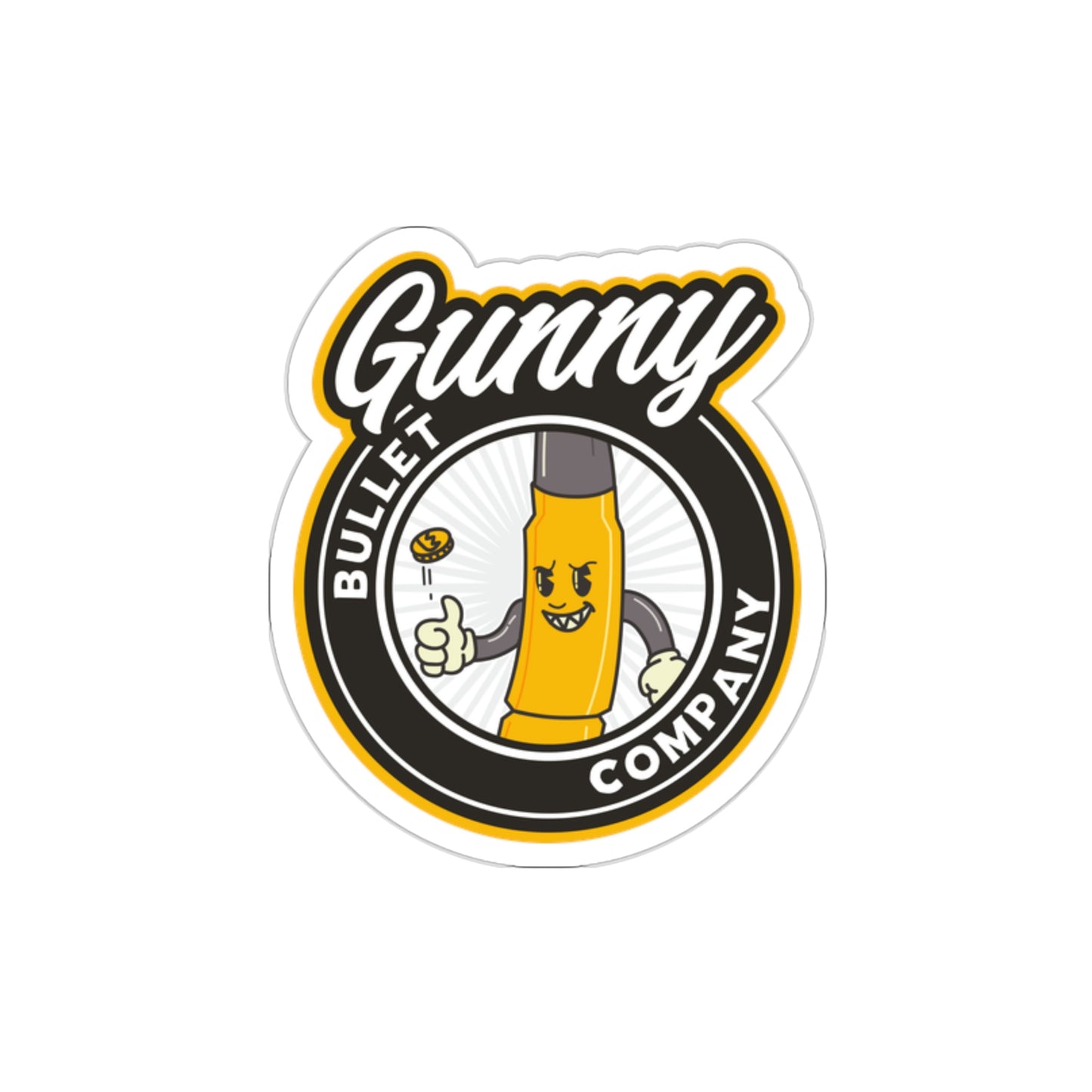 Die-Cut GUNNY Bullet Co. 2 Sticker