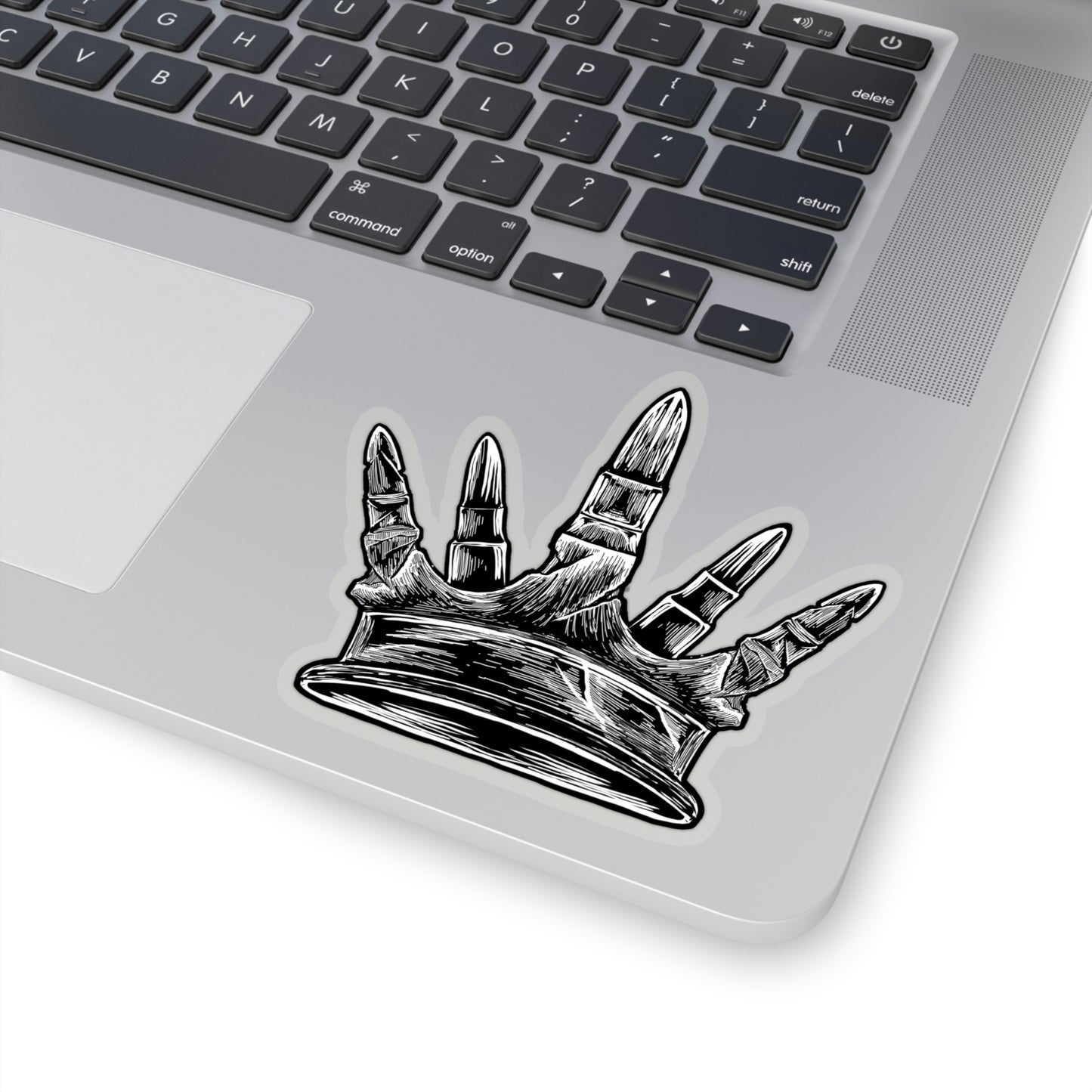 Kiss-Cut Metal GUNNY Crown Sticker