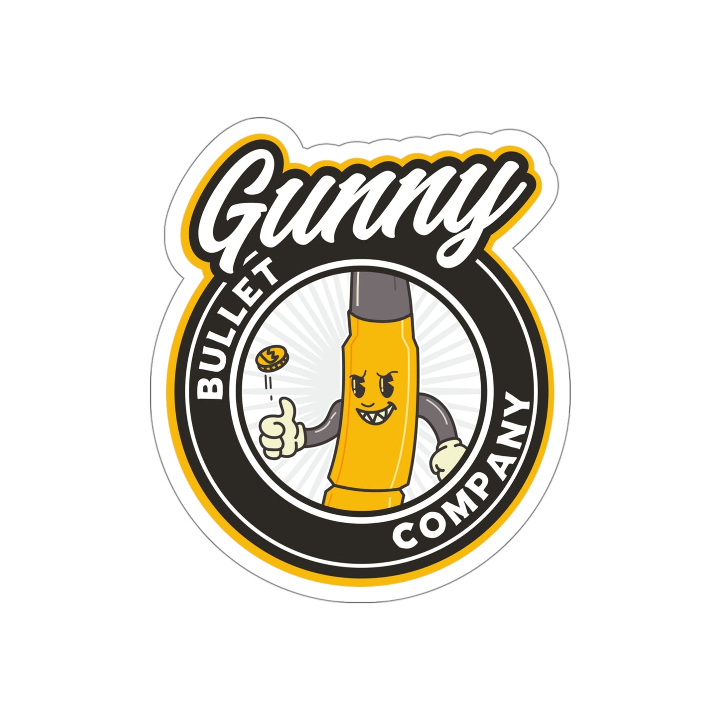 Die-Cut GUNNY Bullet Co. 2 Sticker