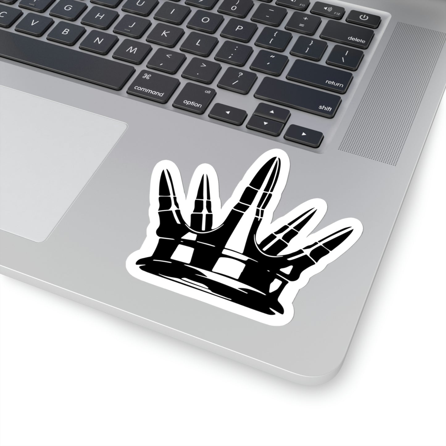 Kiss-Cut Crown Sticker - White