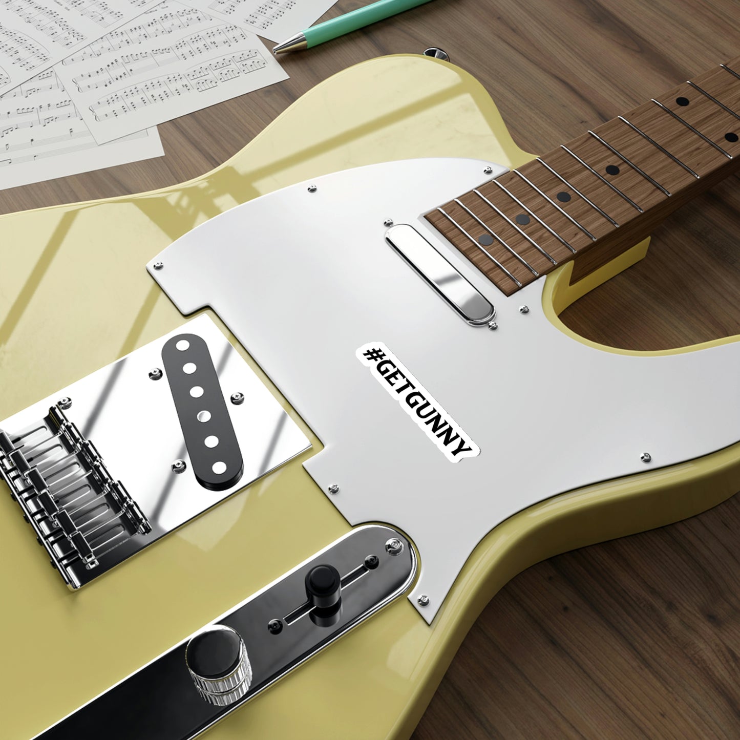 Die-Cut #GETGUNNY Sticker