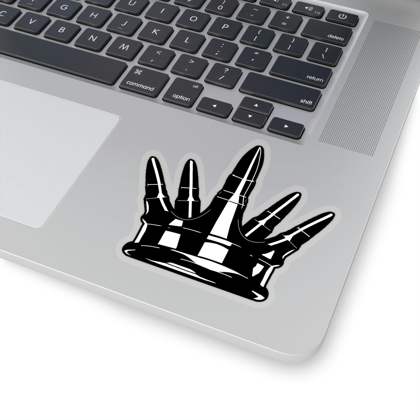 Kiss-Cut Crown Sticker - Black