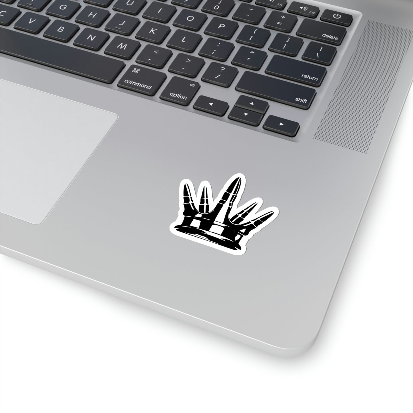 Kiss-Cut Crown Sticker - White