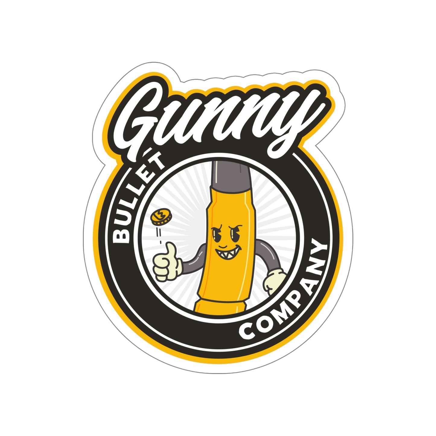 Die-Cut GUNNY Bullet Co. 2 Sticker