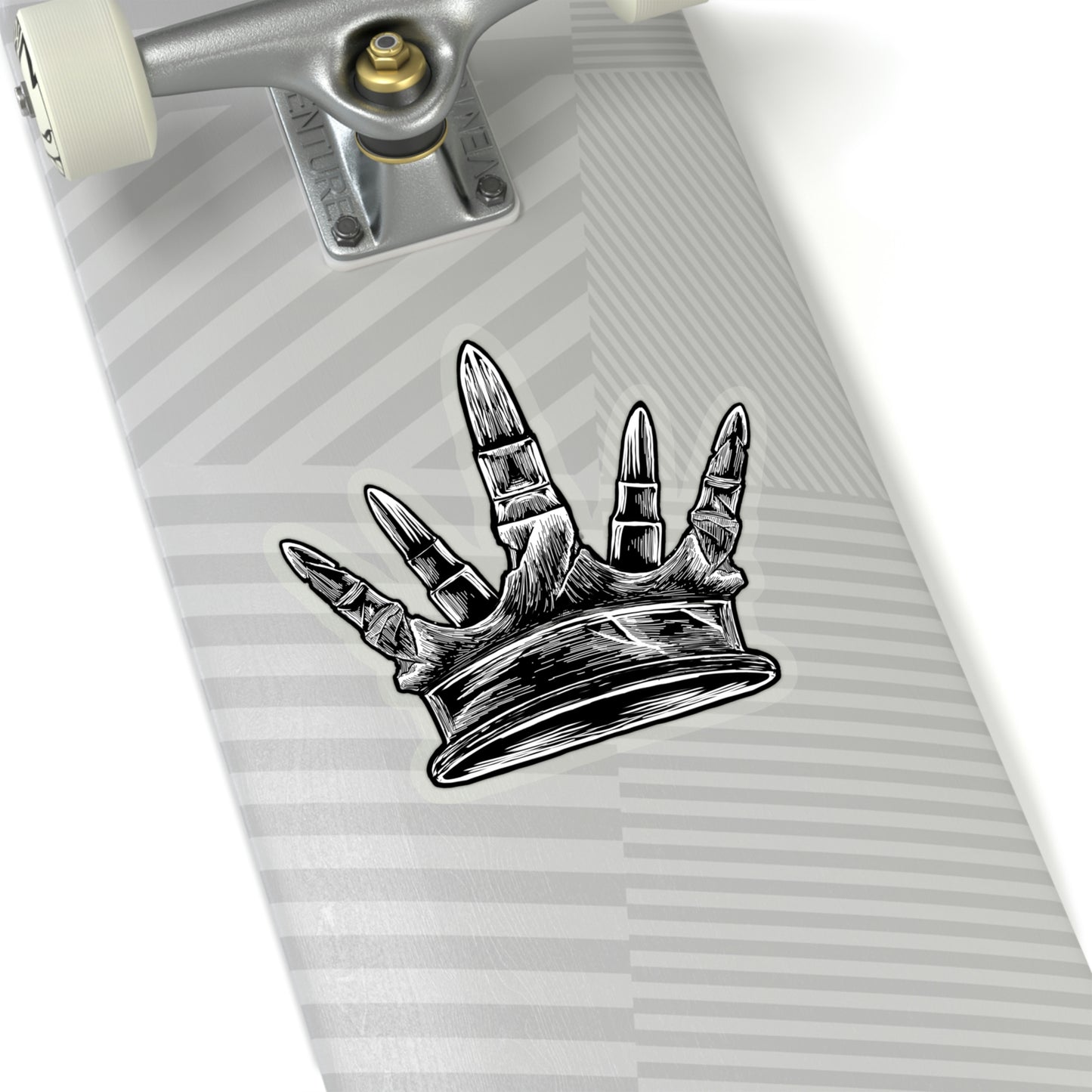 Kiss-Cut Metal GUNNY Crown Sticker