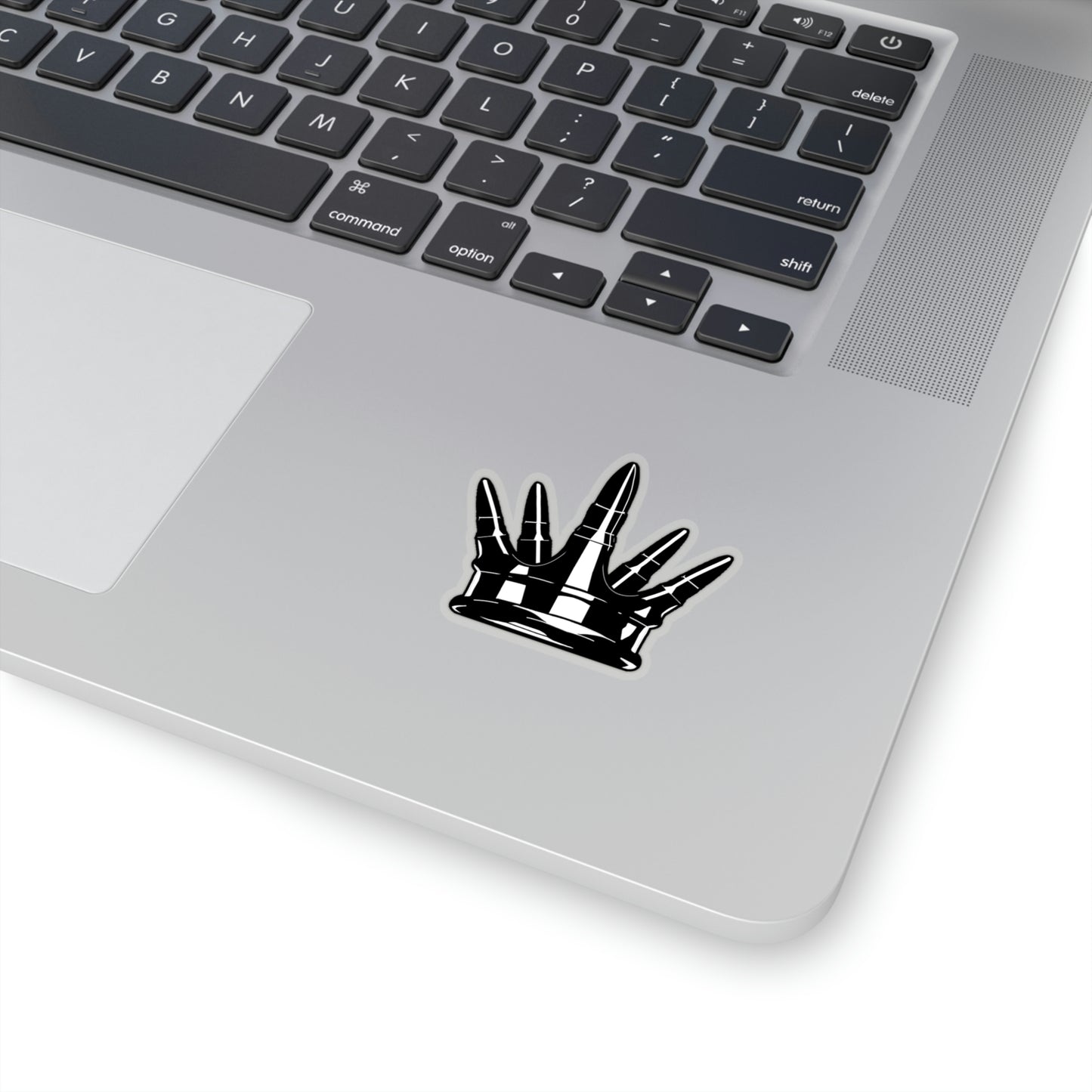 Kiss-Cut Crown Sticker - Black