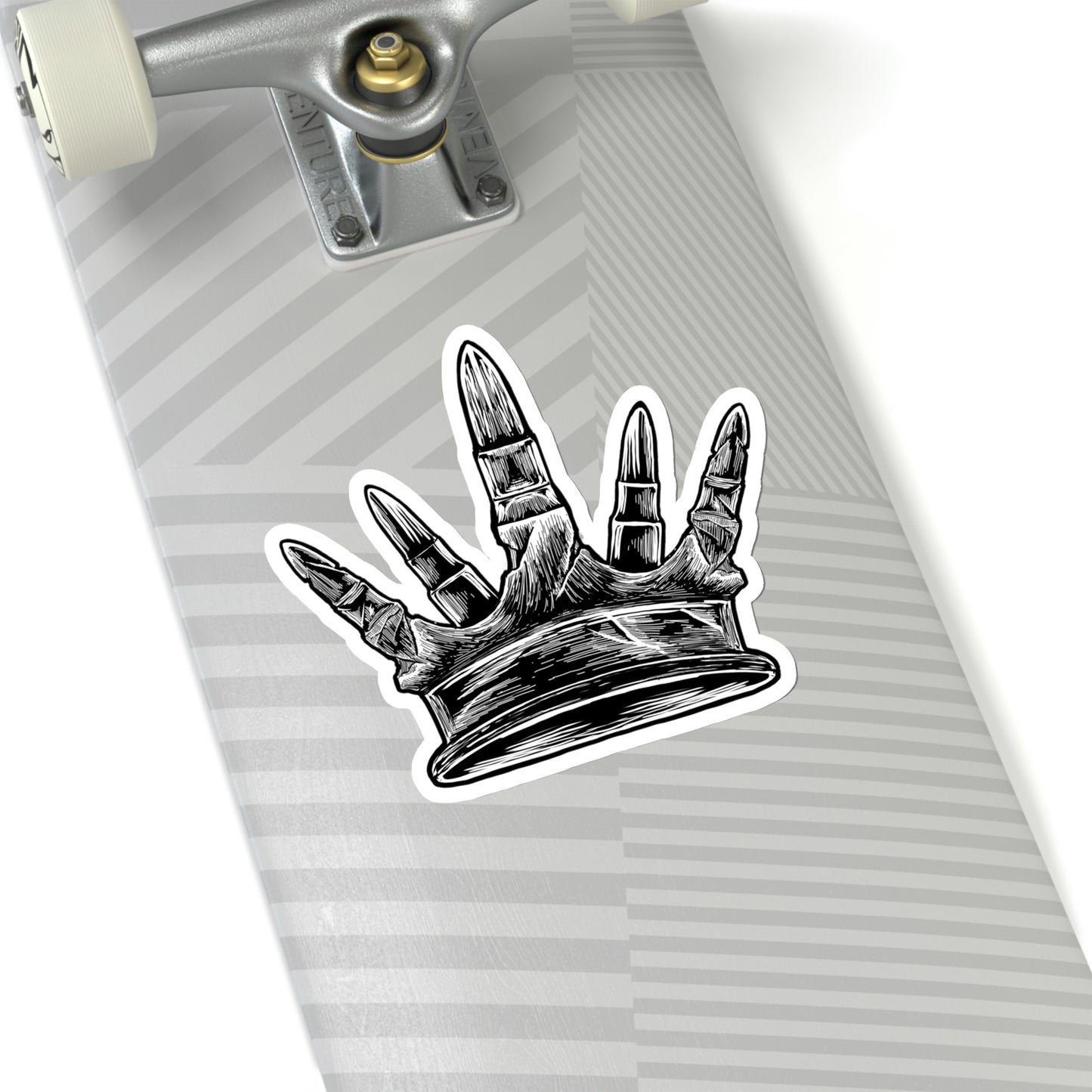Kiss-Cut Metal GUNNY Crown Sticker