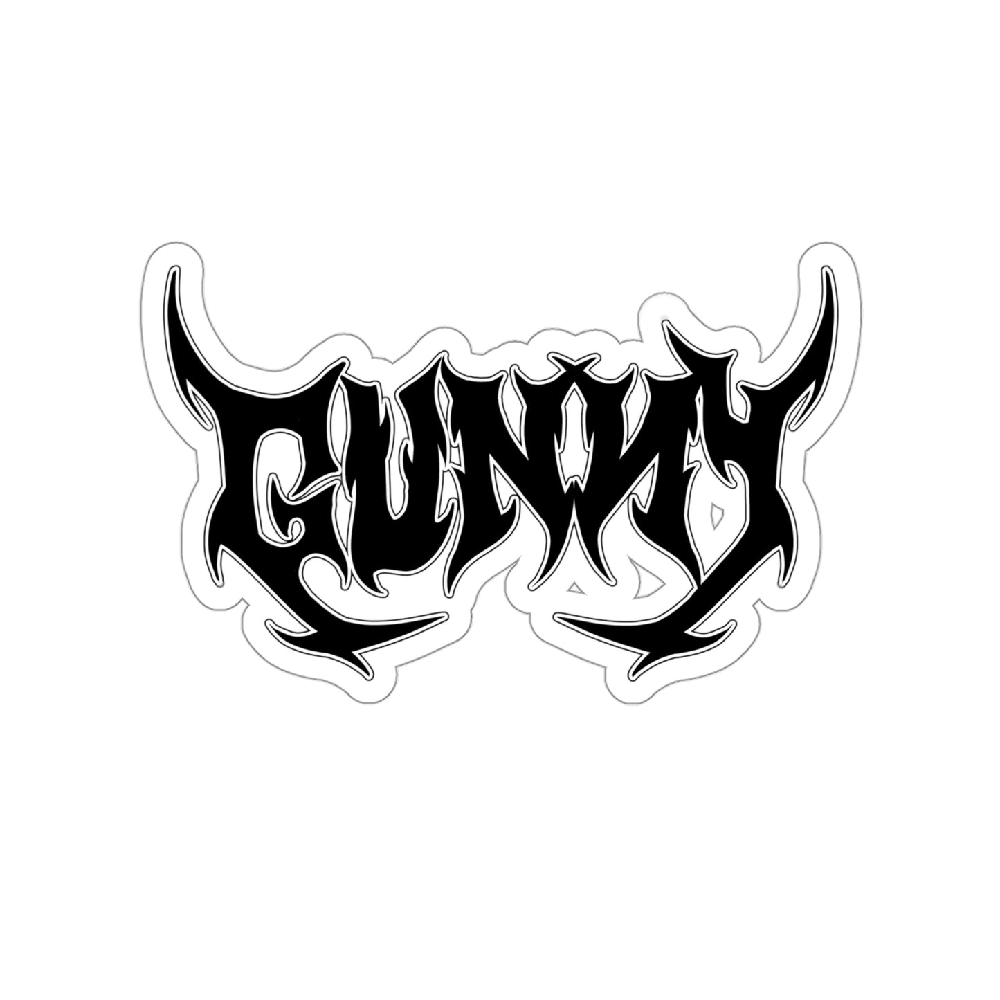 Kiss-Cut GUNNY Metal Sticker