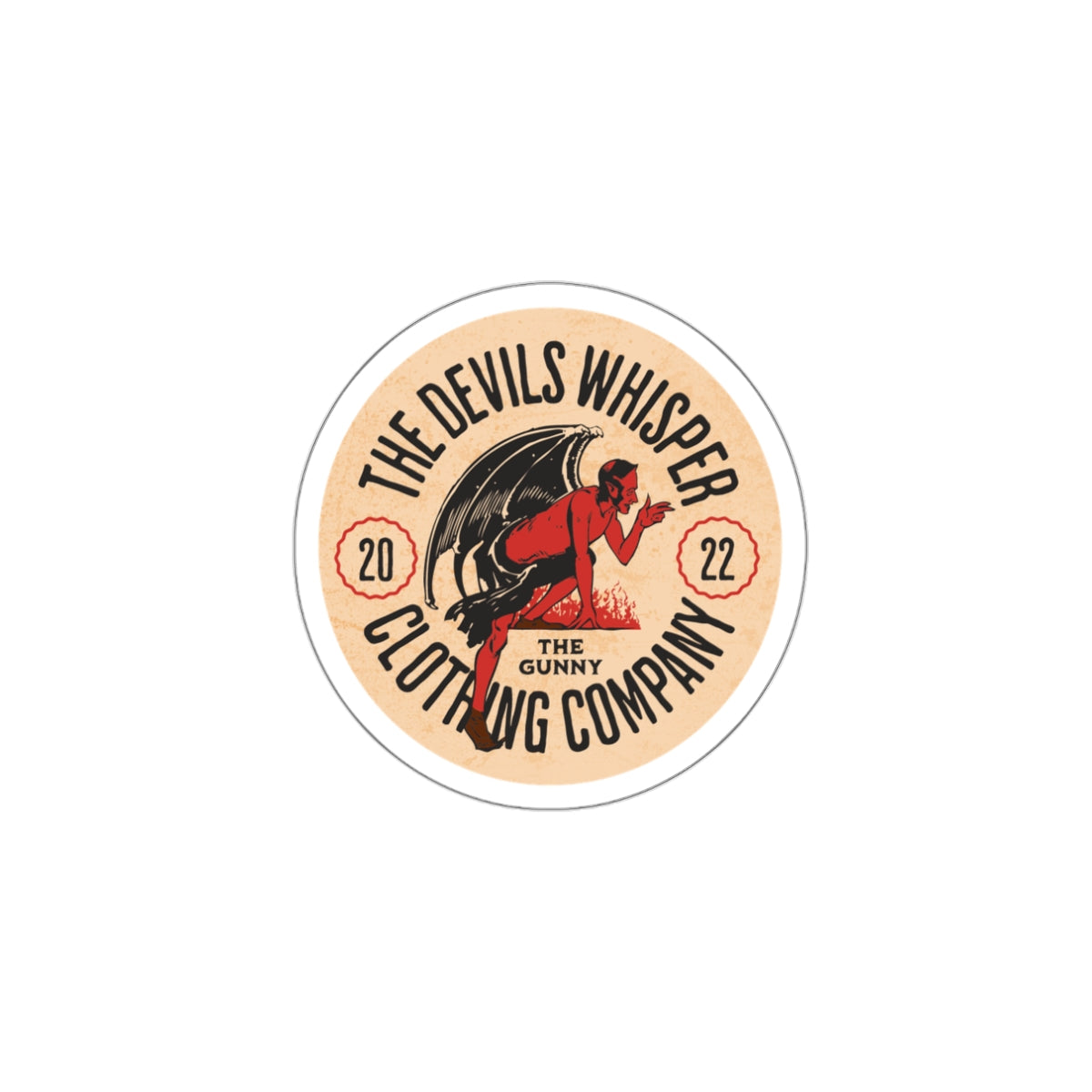 Devil's Whisper Die-Cut Sticker