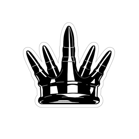 Die-Cut Crown Sticker - Black