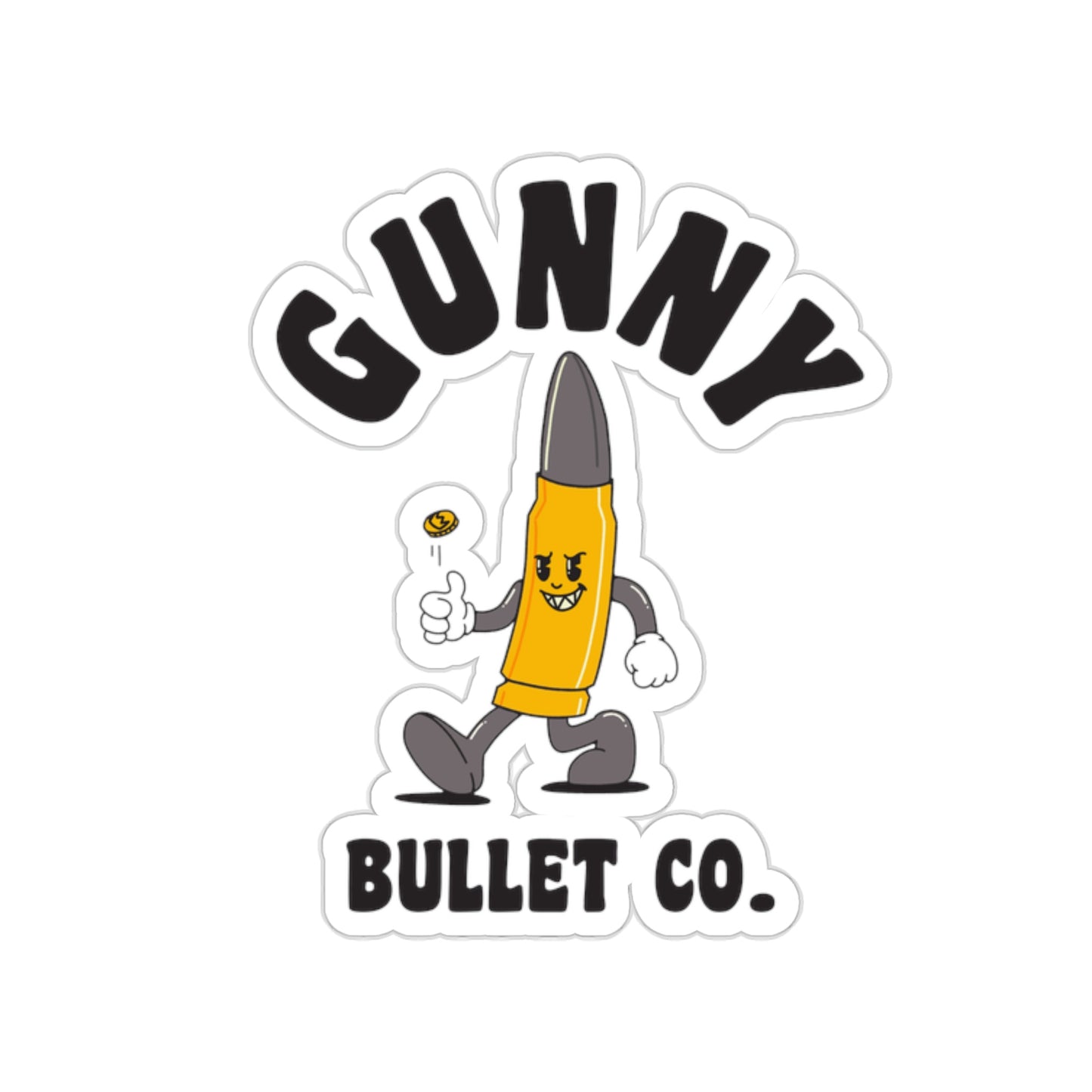 Kiss-Cut GUNNY Bullet Co. 1 Sticker