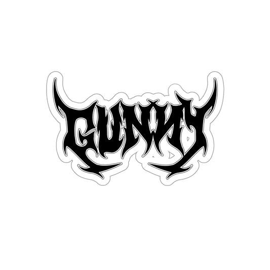 Die-Cut GUNNY Metal Sticker