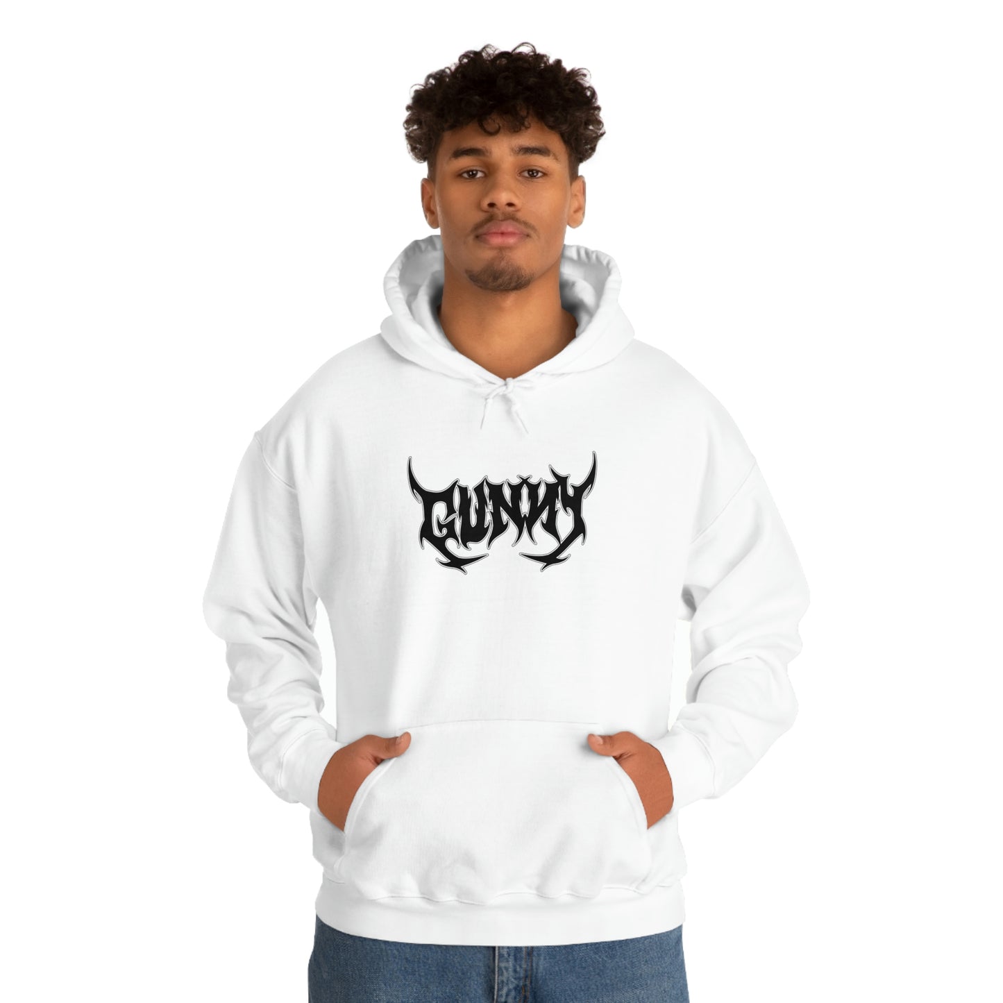 GUNNY Metal Hoodie - White/Gray