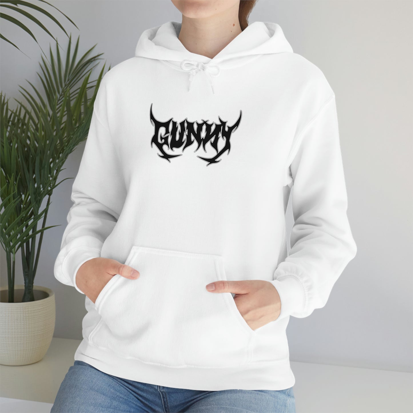 GUNNY Metal Hoodie - White/Gray