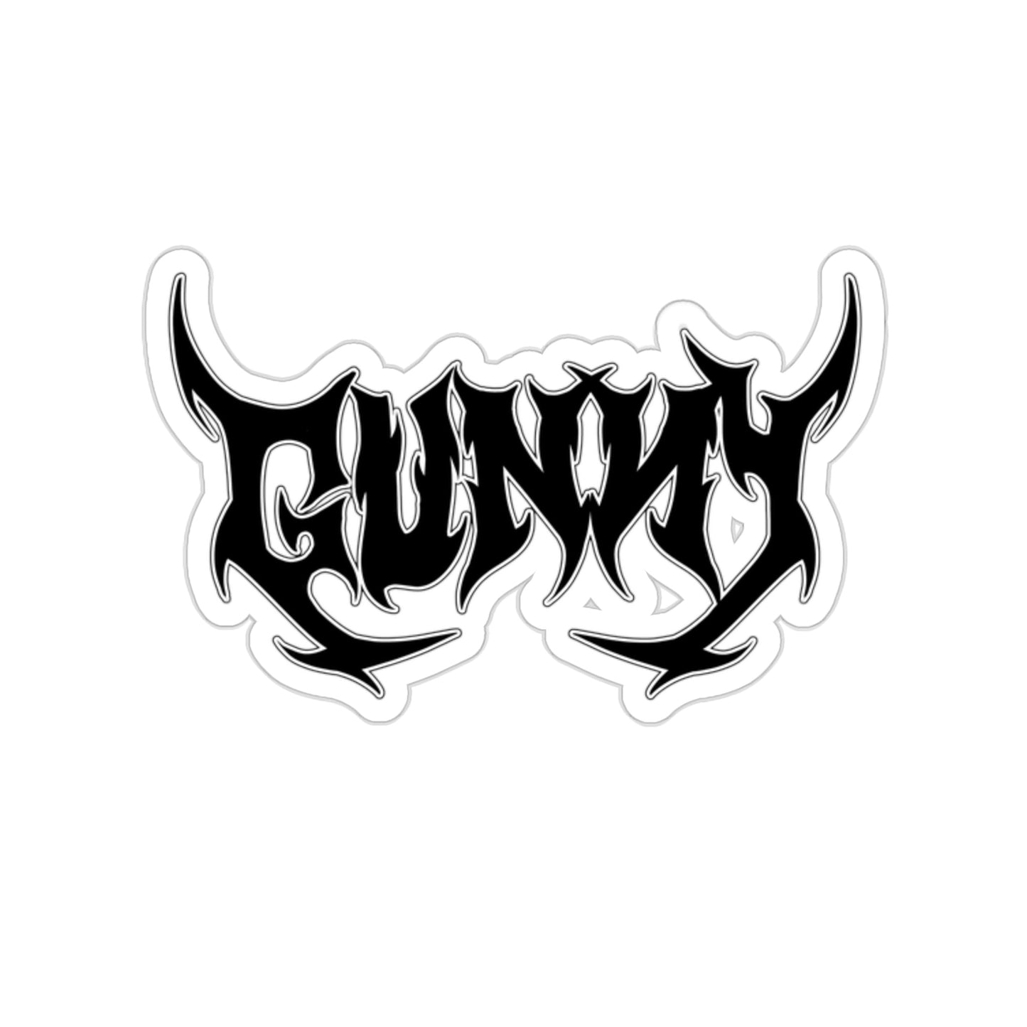 Kiss-Cut GUNNY Metal Sticker